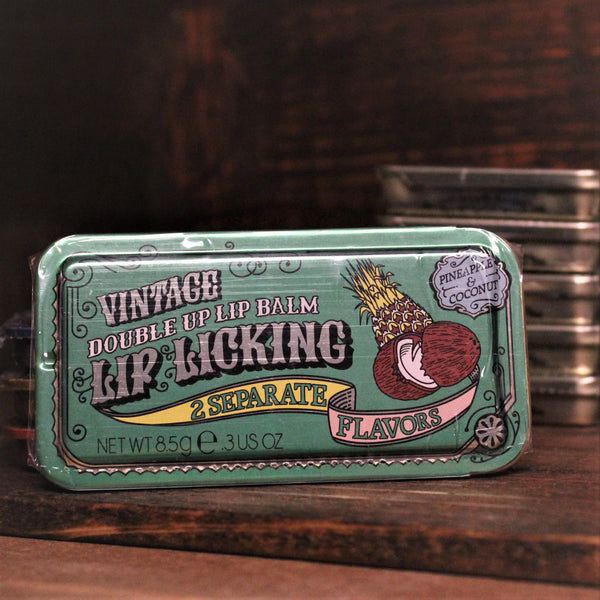 Vintage Double Up Lip Licking Tins Pineapple & Coconut