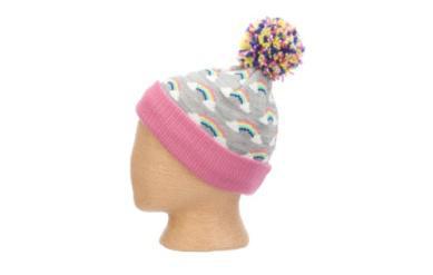 Children's Knit Rainbow Hat Pink