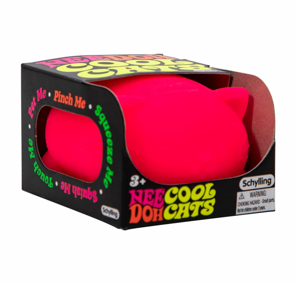 Nee Doh Cool Cats Fidget Toy Pink
