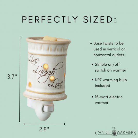 Pluggable Fragrance Warmer | Live, Laugh, Love