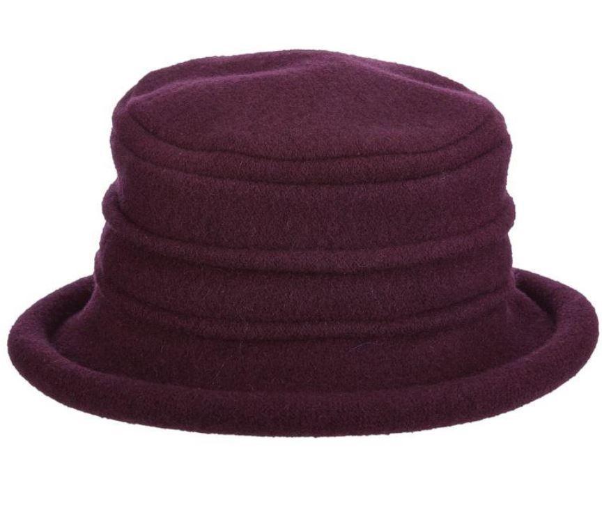 Women's Boiled Wool Cloche Tula Plum