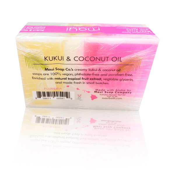 Plumeria Bar Soap w/ Kukui & Coconut Oil