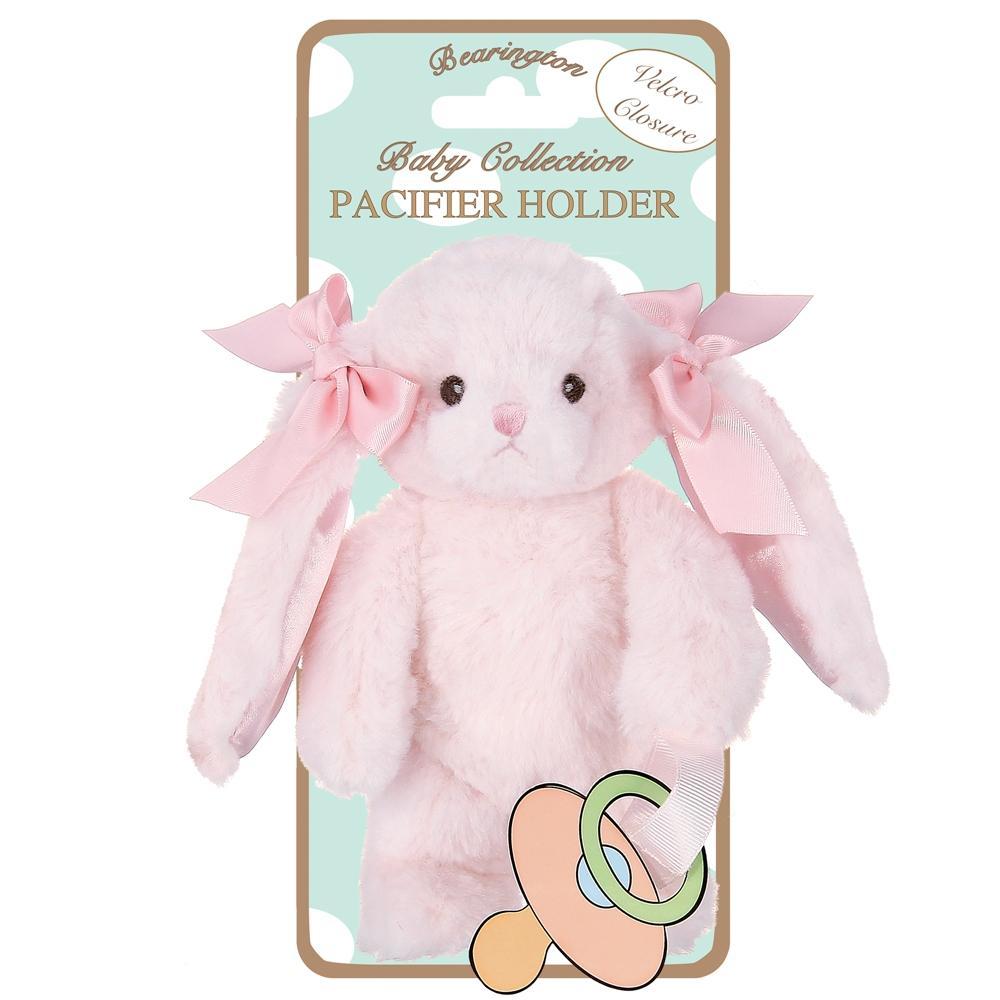 Plush Pacifier Holder | Hippity Pink Bunny