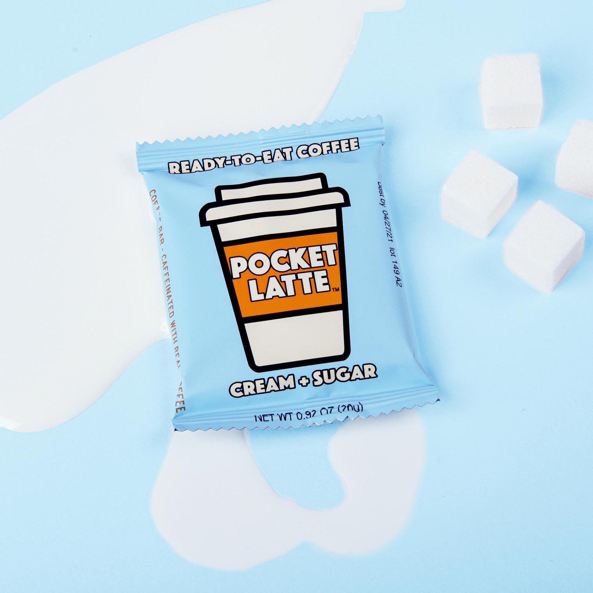 Pocket Latte Ready to Eat Coffee Chocolate | Cream & Sugar