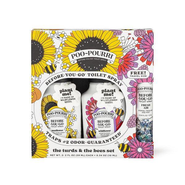 Poo-Pourri Before-You-Go Toilet Spray | The Turds & the Bees Limited Edition Gift Set