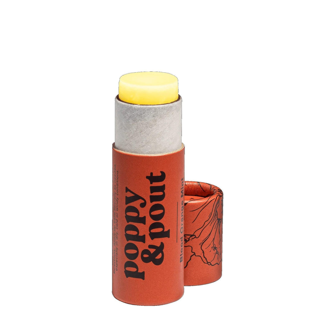 Poppy & Pout Natural Lip Balm | Blood Orange Mint