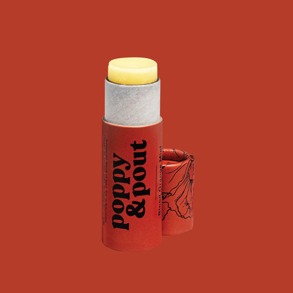 Poppy & Pout Natural Lip Balm | Blood Orange Mint