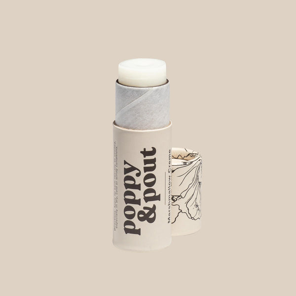 Poppy & Pout Natural Lip Balm | Marshmallow Creme