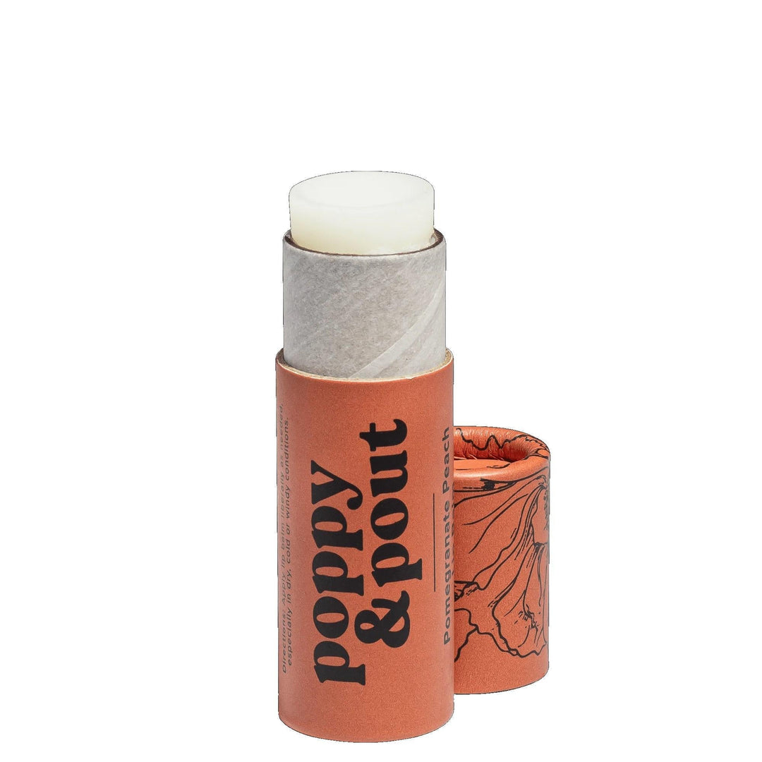 Poppy & Pout Natural Lip Balm | Pomegranate Peach