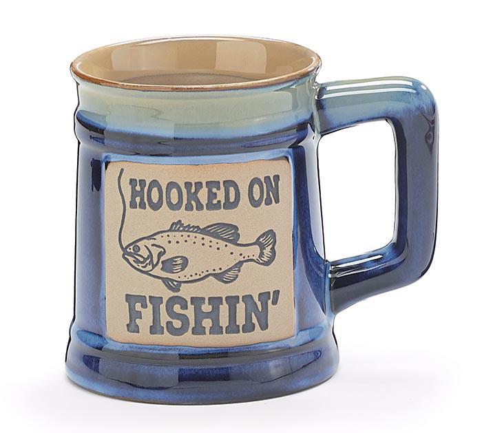 Porcelain Mug | Hooked on Fishin'