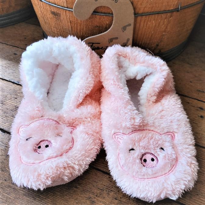 Praise the Lard Footsies Pig Slippers