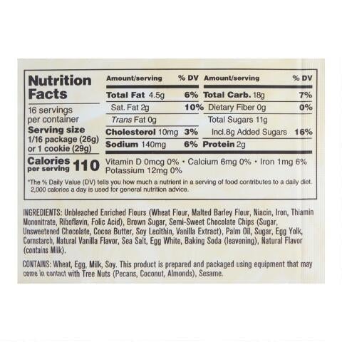 Premium Chocolate Chip Cookies Mix