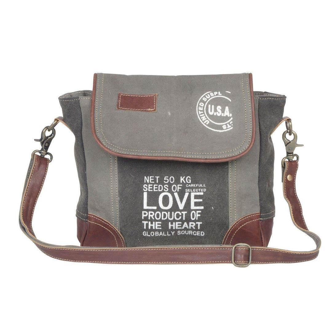 Preppy Grey Shoulder Bag