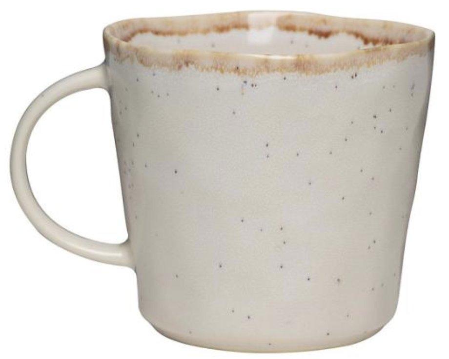 Primitive Moonstone 18 oz. Beige Ceramic Coffee Mug