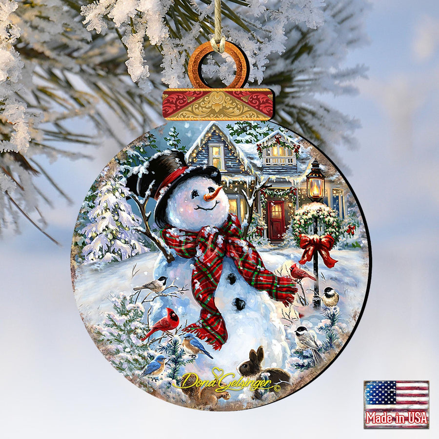 Prosperity Christmas Snowman Keepsake Decorative Christmas Ornament
