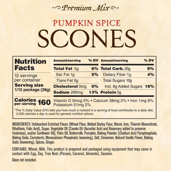 Pumpkin Spice Premium Scone Mix