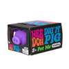 Nee Doh Dig It Pig Fidget Toy Purple