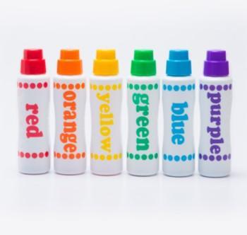 Rainbow Dot Markers 6 Pack