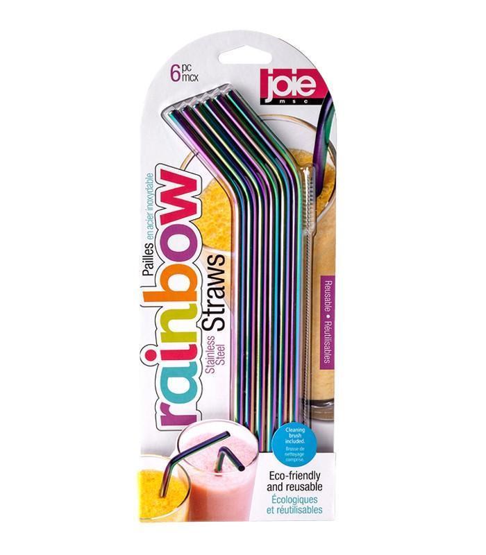Rainbow Iridescent Stainless Steel Straws