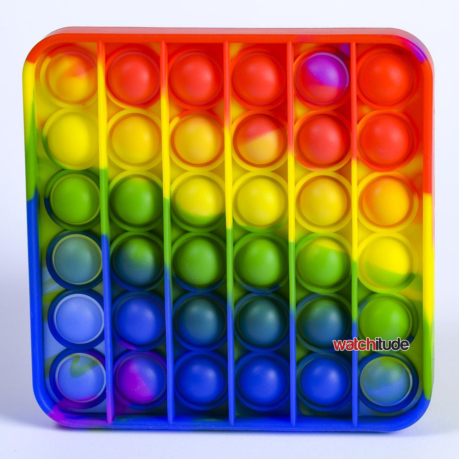 Rainbow Square - POP'd by Watchitude - Bubble Popping Toy