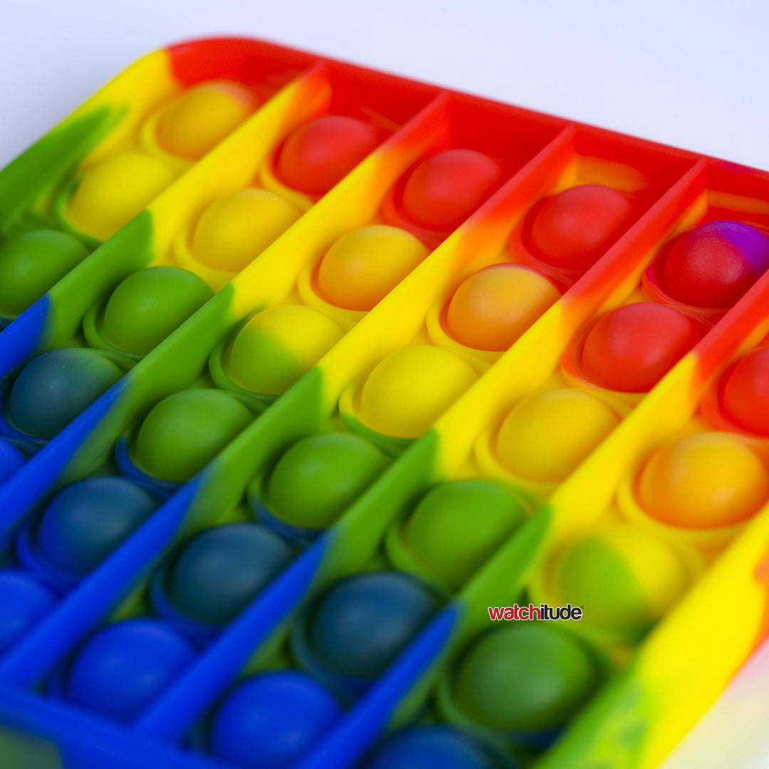 Rainbow Square - POP'd by Watchitude - Bubble Popping Toy