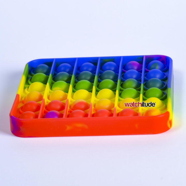 Rainbow Square - POP'd by Watchitude - Bubble Popping Toy