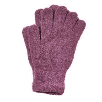 Micro Chenille Gloves Raisin