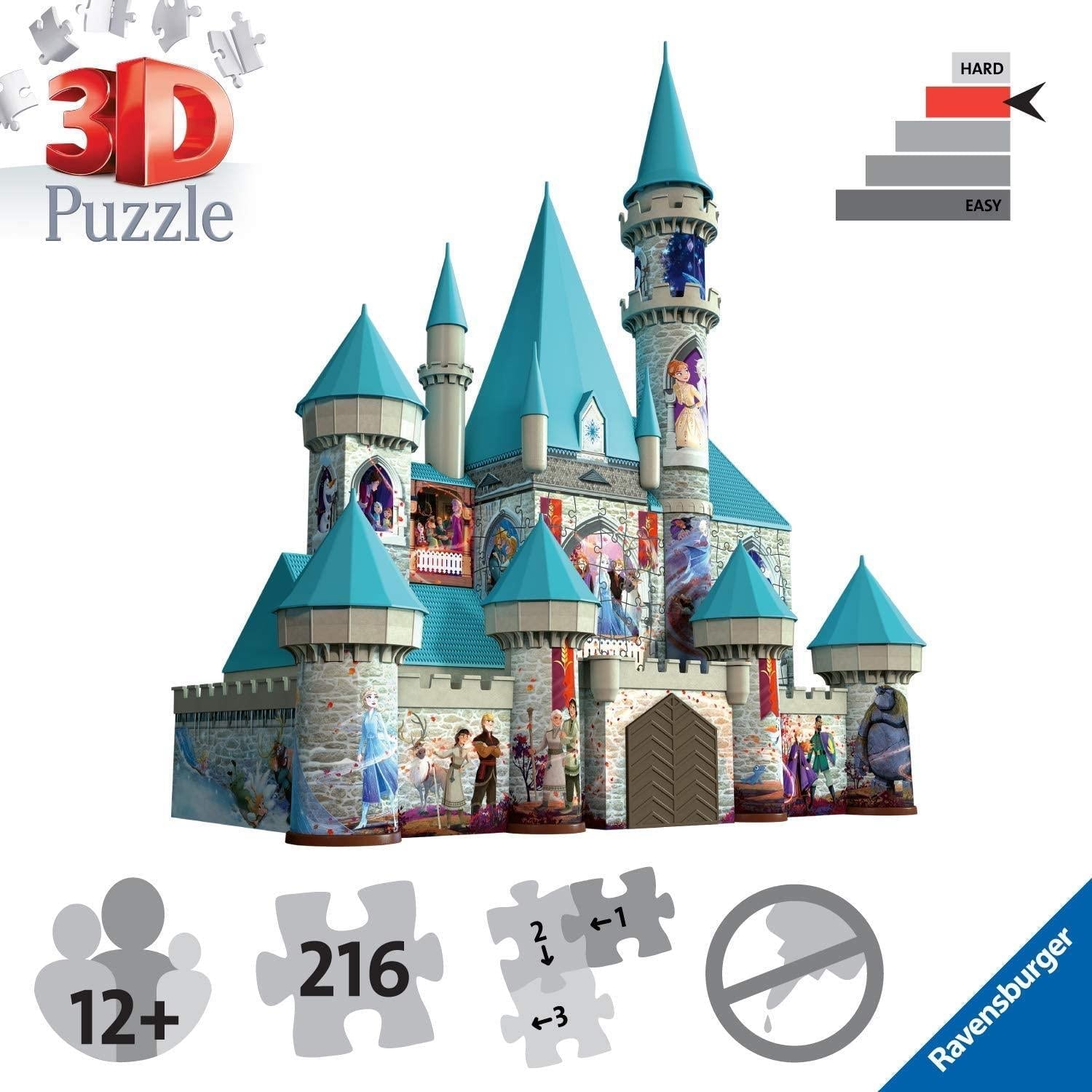 Ravensburger 3D Jigsaw Puzzle  Disney Frozen II Castle - Golden