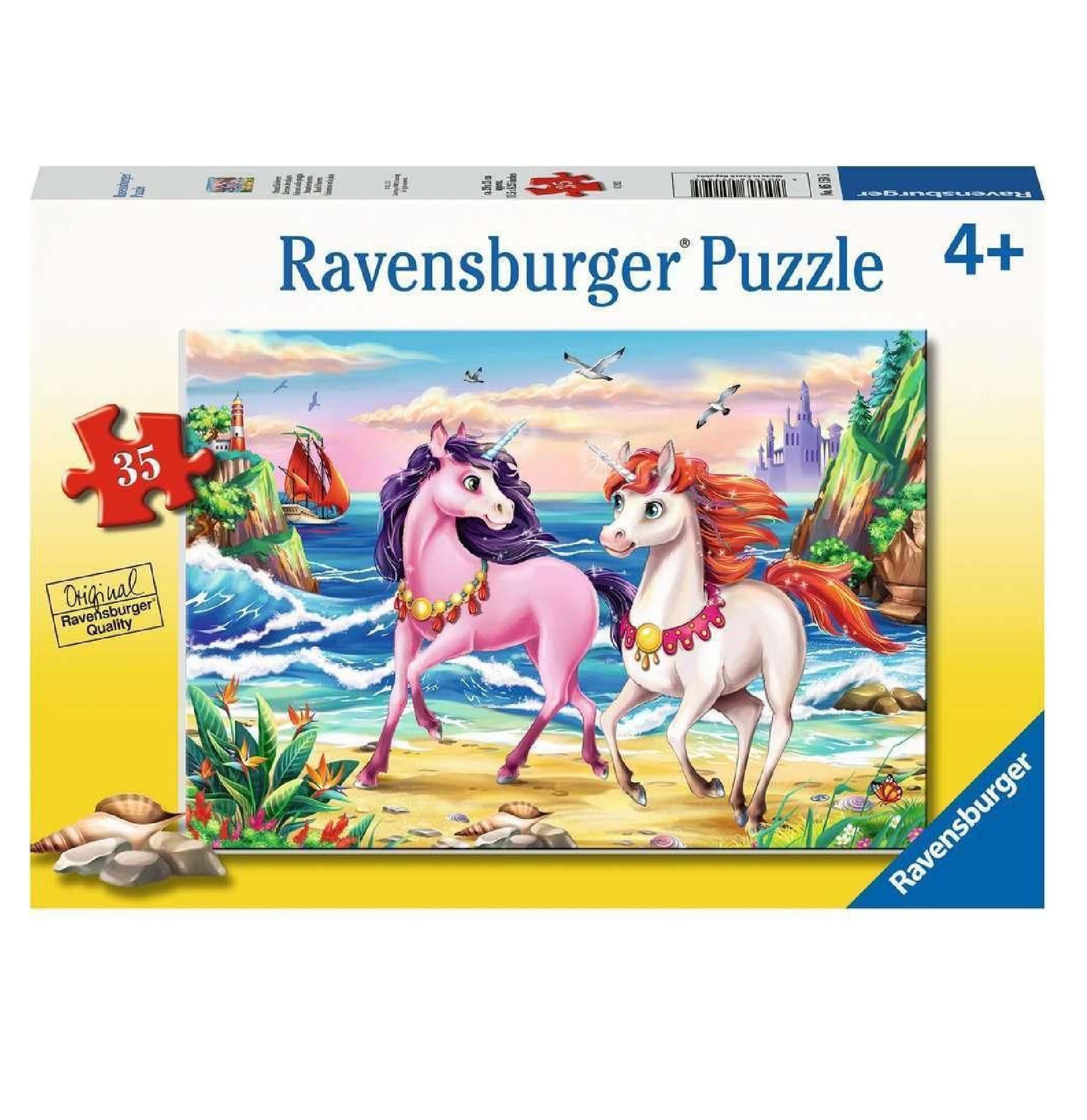Ravensburger Jigsaw Puzzle | Beach Unicorns 35 Piece