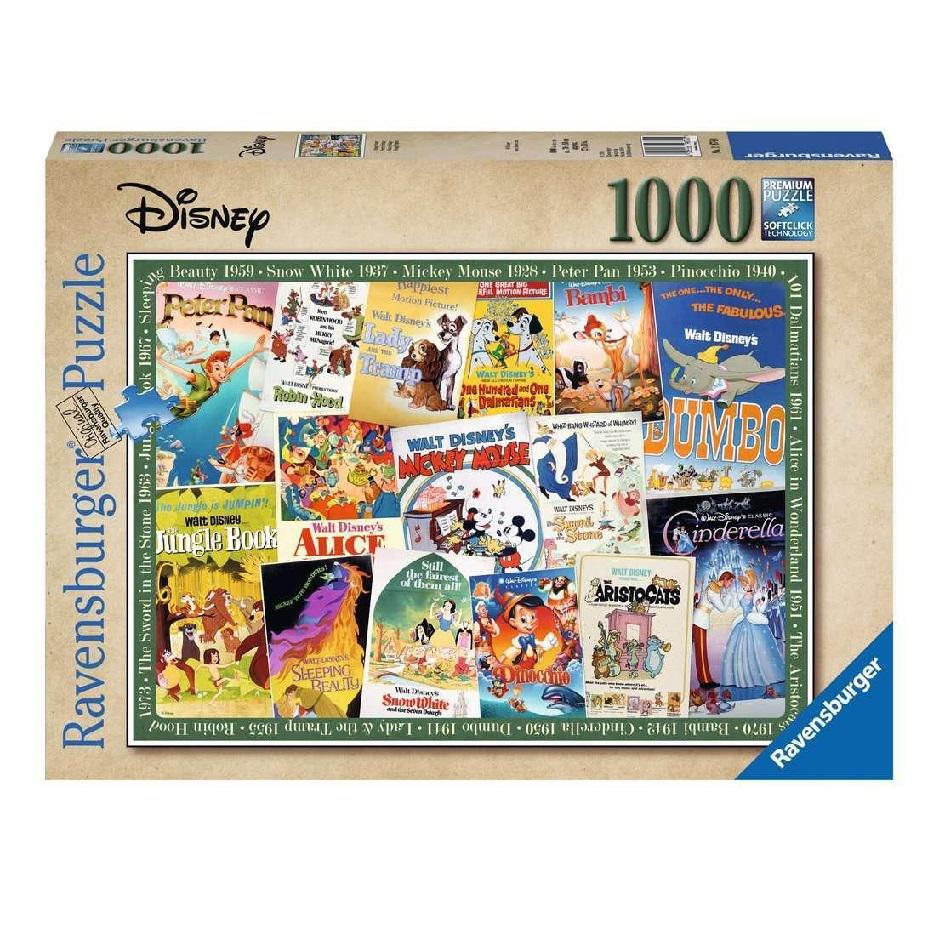 Ravensburger Jigsaw Puzzle | Disney Vintage Movie Posters 1000 Piece
