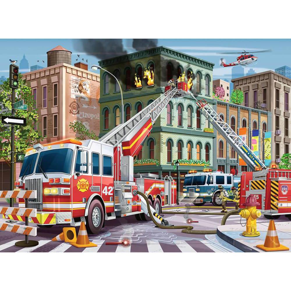 Ravensburger Jigsaw Puzzle | Fire Truck Rescue 100 Piece
