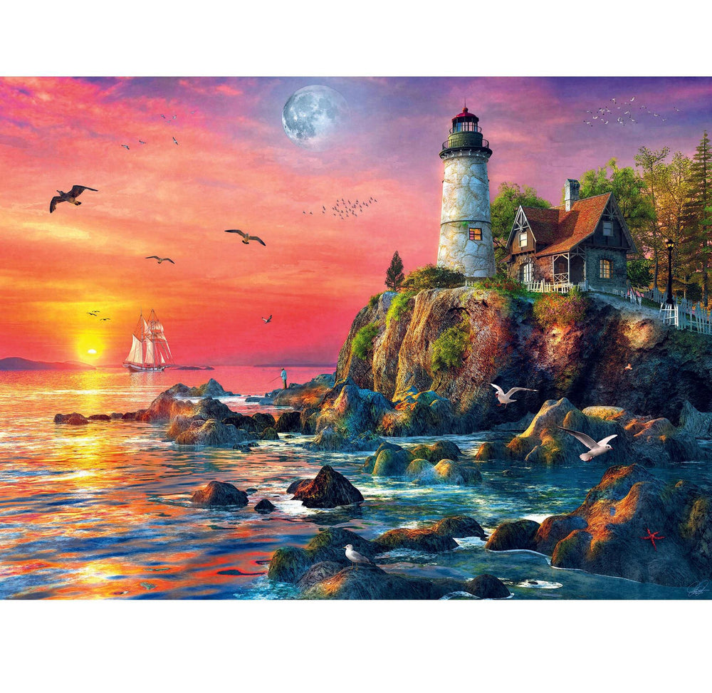 Ravensburger Jigsaw Puzzle | Lighthouse at Sunset 500 Piece