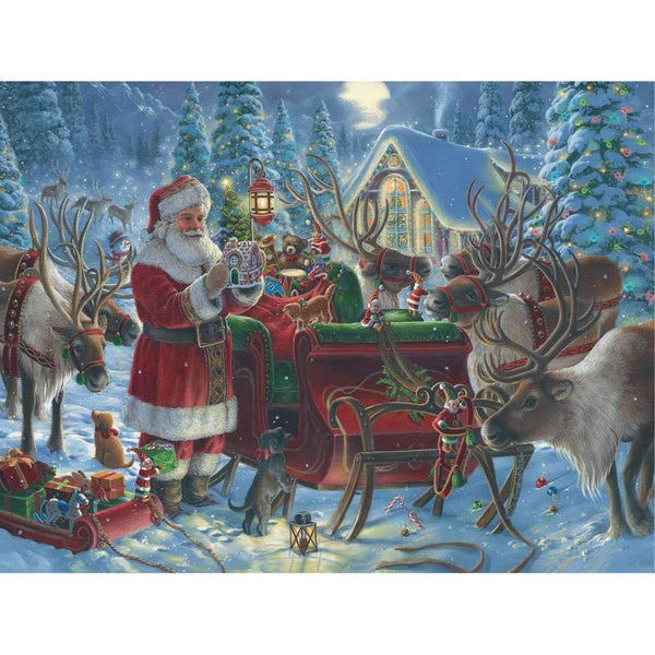 Ravensburger Jigsaw Puzzle | Packing the Sleigh 1000 Piece