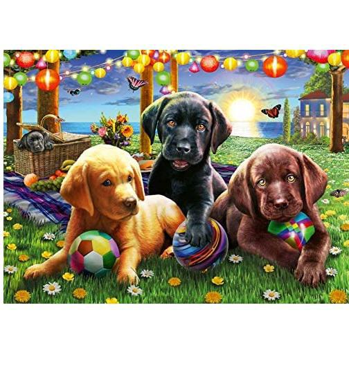 Ravensburger Jigsaw Puzzle | Puppy Picnic 100 Piece