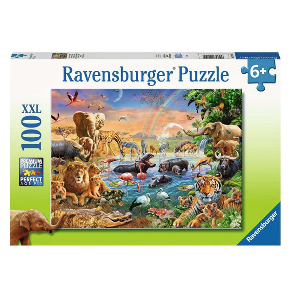 Ravensburger Jigsaw Puzzle | Savanna Jungle Waterhole 100 Piece