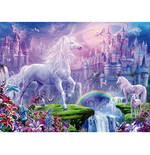 Ravensburger  Jigsaw Puzzle | Unicorn Kingdom Glitter 100 Piece
