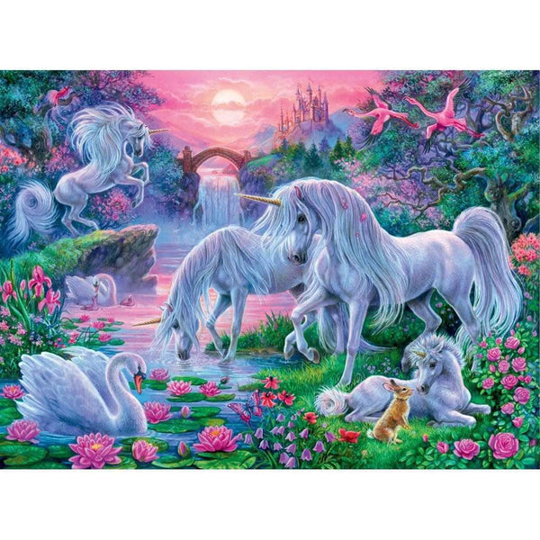 Ravensburger Jigsaw Puzzle | Unicorns in the Sunset Glow 150 Piece