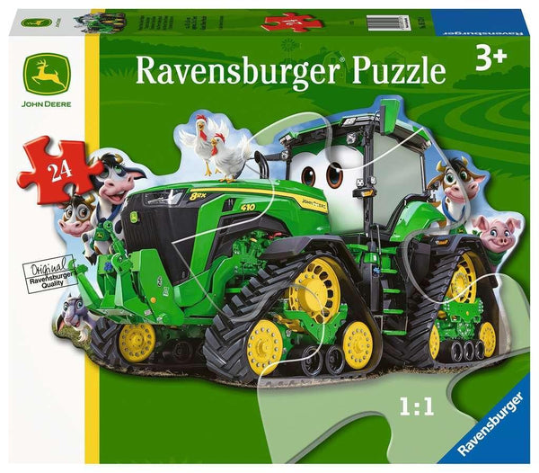Ravensburger | John Deere Tractor Shaped 24 Piece  Jigsaw Puzzle