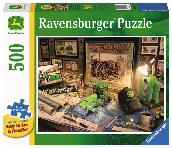 Ravensburger | John Deere Work Desk 500 Piece Large Format Jigsaw Puzzle