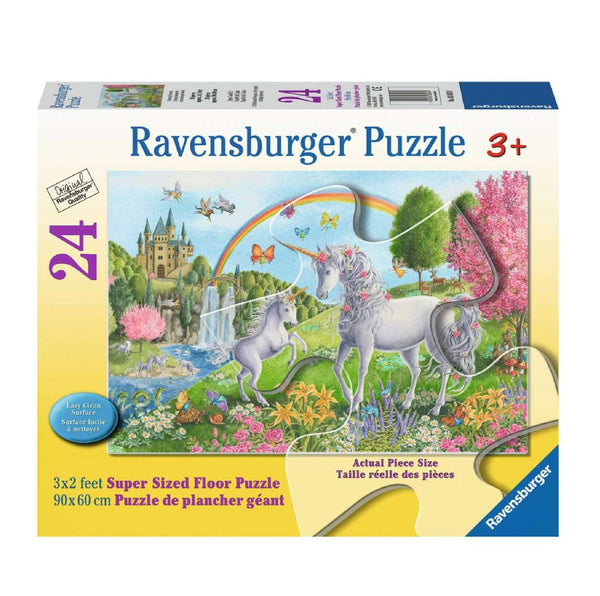 Ravensburger Super Sized Floor Jigsaw Puzzle | Prancing Unicorns 24 Piece