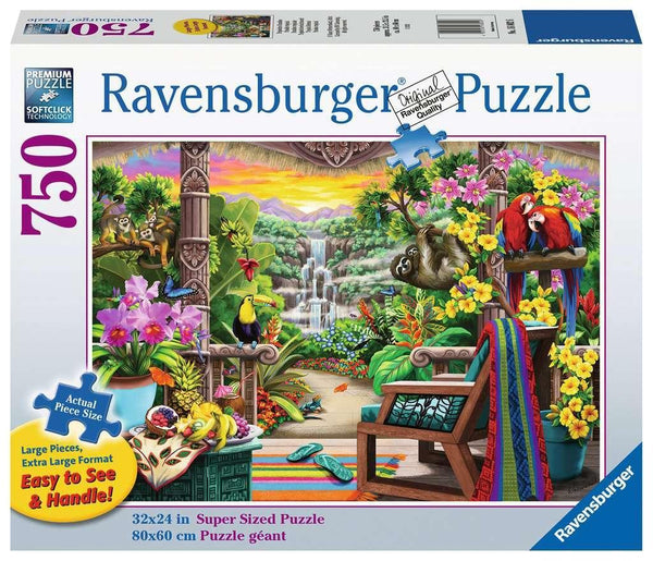 Ravensburger | Tropical Retreat 750 Piece Large Format Jigsaw Puzzle