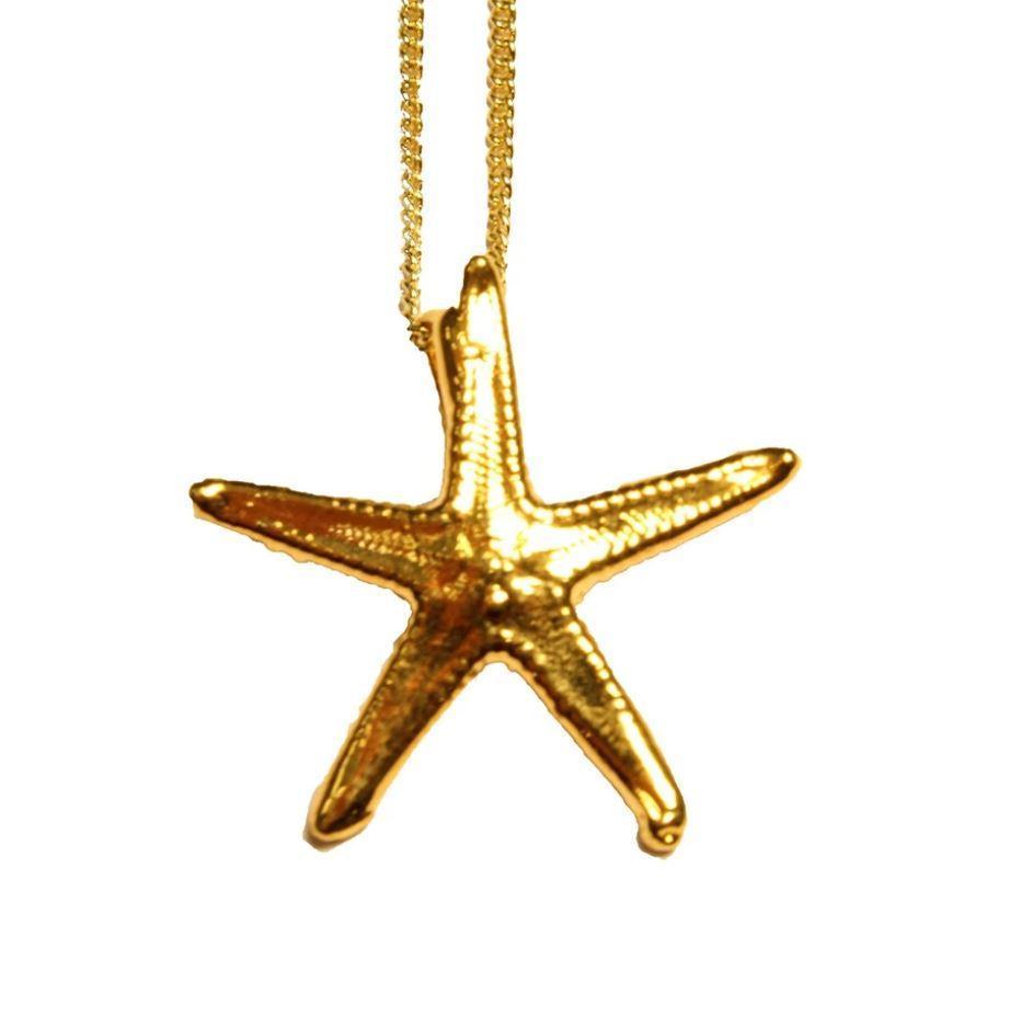 Real SStarfish Necklace 24K Gold