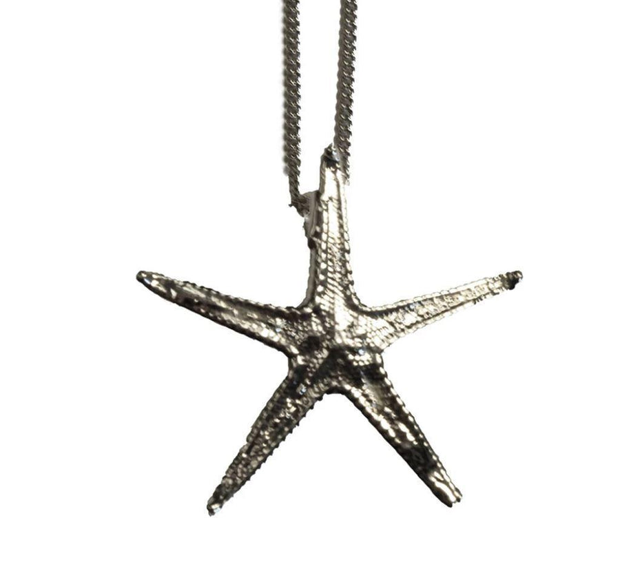 Real SStarfish Necklace Silver