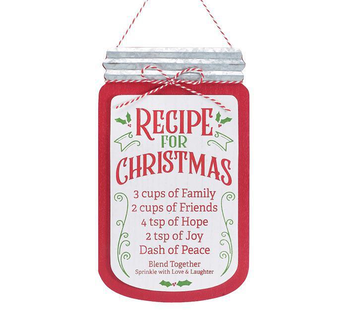 Recipe for Christmas Wall Hanging