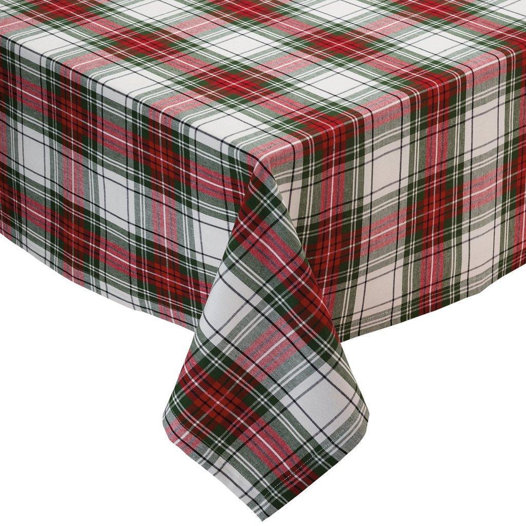 Red and Green Plaid Tablecloth