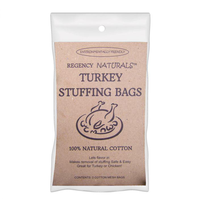 Regency Natural Cotton Turkey Stuffing Bag, Set of 2
