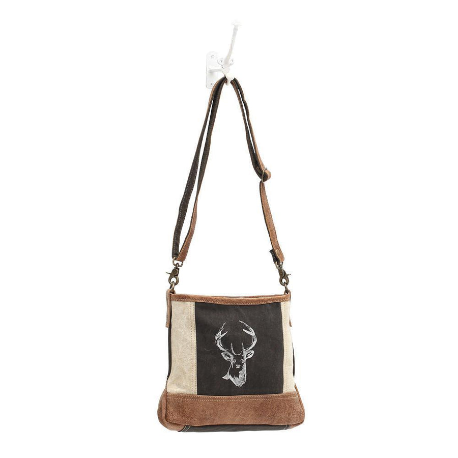 Reindeer Print Cross Body Bag