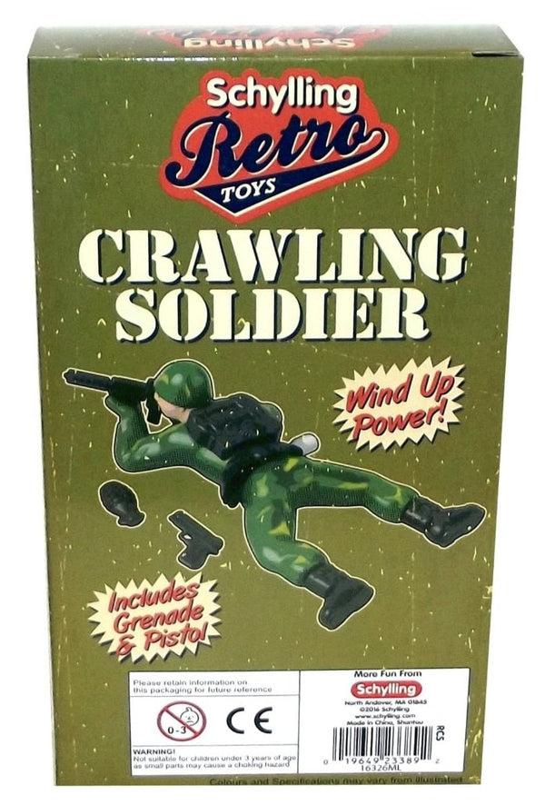 Retro Crawling Soldier Toy