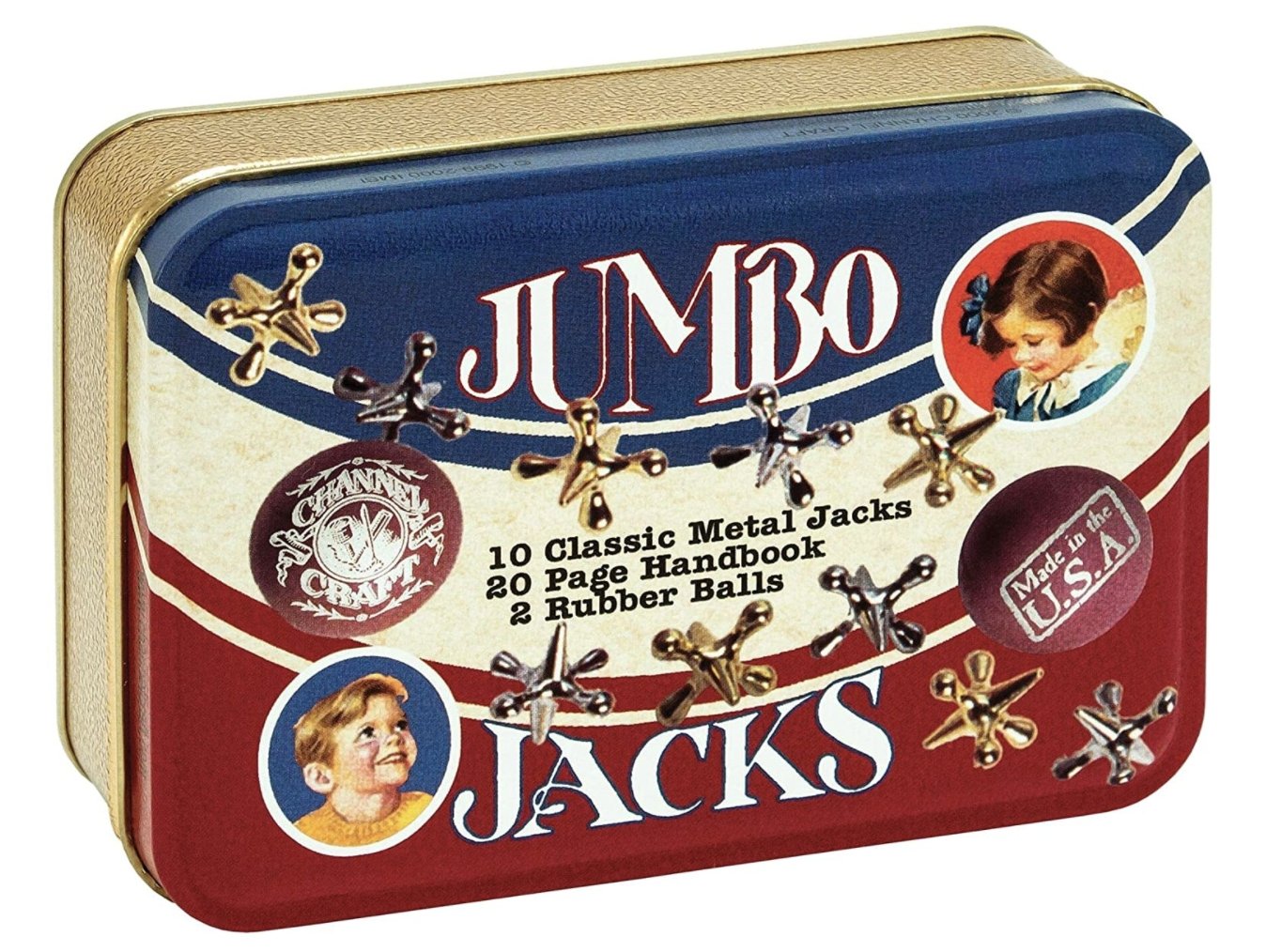 Retro Jumbo Jacks Classic Game in Tin Box