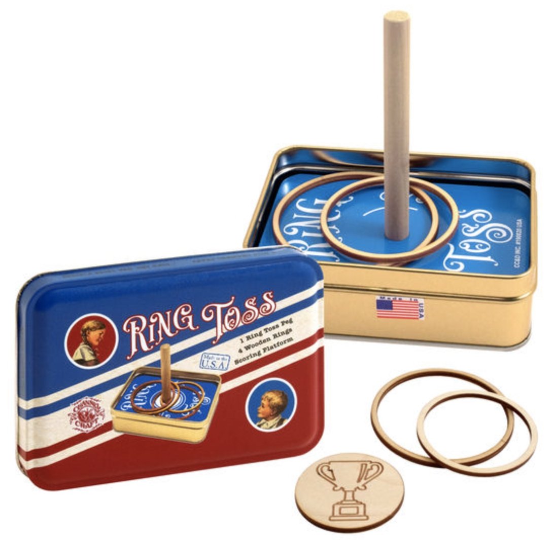 Retro Ring Toss Classic Game in Tin Box